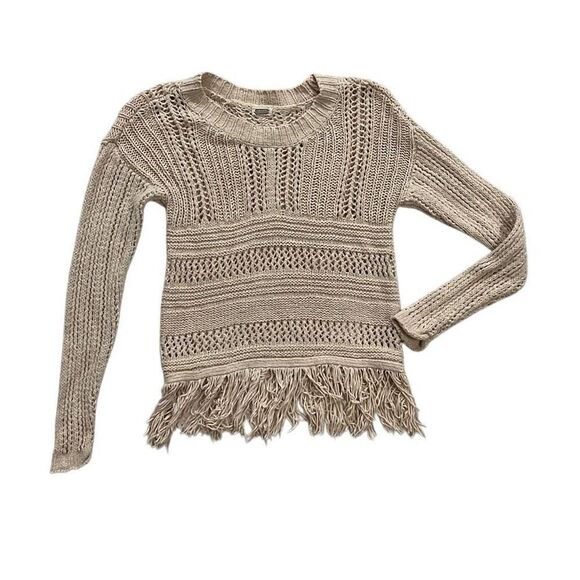 Gimmicks by BKE Fringe Sweater - Picture 1 of 6